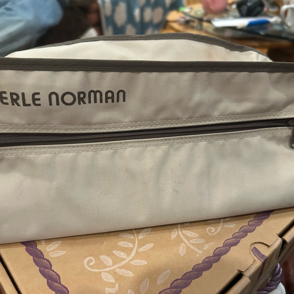 Merle Norman Beige Cosmetic Pouch